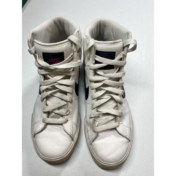 Nike Classic Sweet High Top White Black Women Sneaker Shoe Size 10 - Picture 3 of 9
